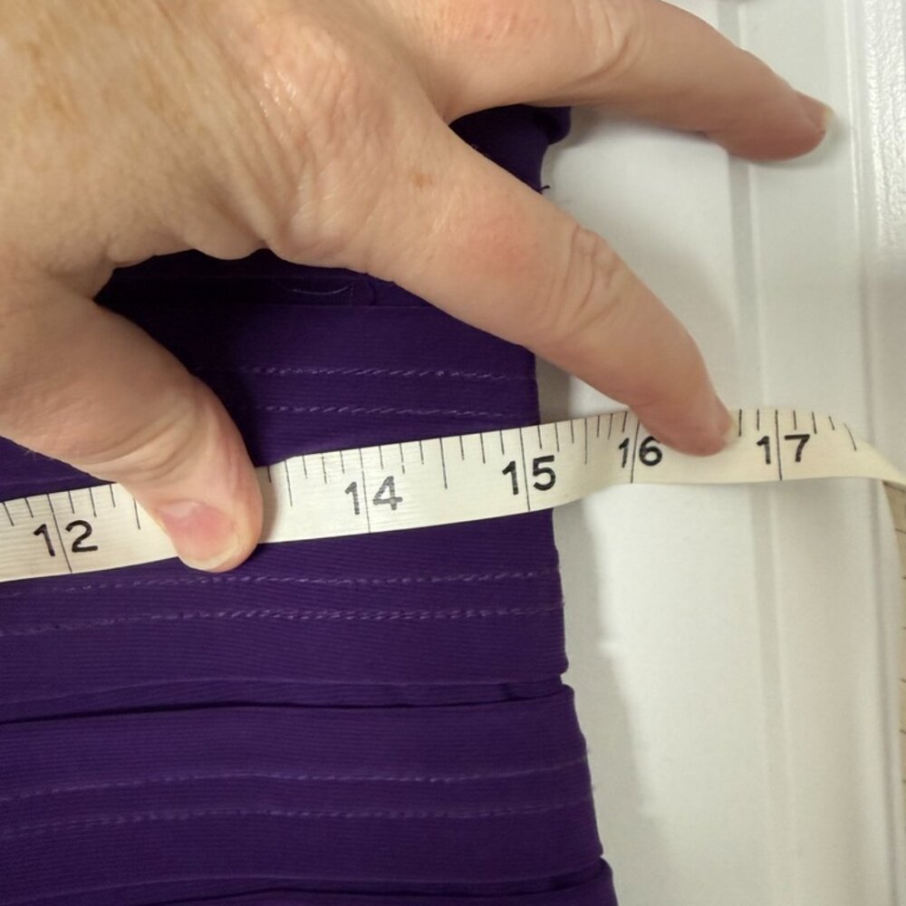 👗 2 fo $30 | Purple Layered Cocktail Dress | Frank Lyman | Great Condition - Picture 6 of 7